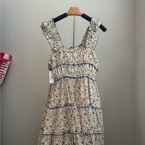 🌟SOLD🌟Chic Blue Floral Maxi Dress